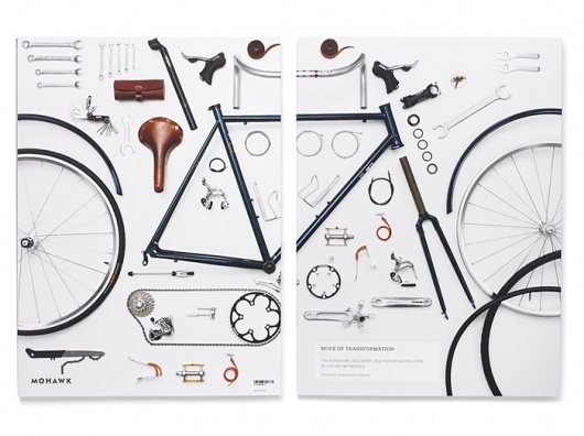 Mohawk Superfine Shown to Advantage in Promotional Book | VSA Partners #design #vsapartners #bicycle #publication
