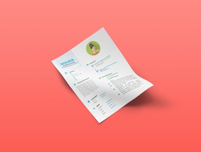 Free Infographic Resume AI Template
