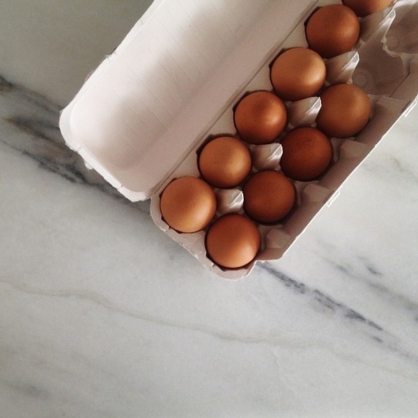Eggs #muted #rockwell #eggs #food #james #colors #square #marble #photography