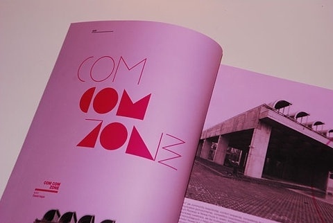 FFFFOUND! | A | architecture magazine layout :: Typography Served #pink #thinthink #letters