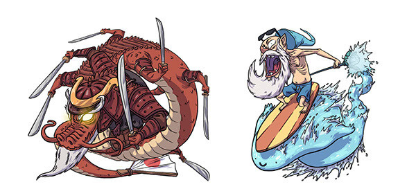 Cardgame app project on Behance #dragon #card #japanese #comic #illustration #game