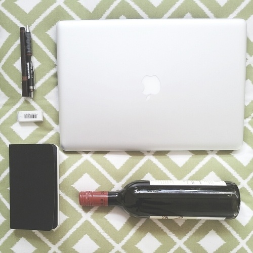 Some wine, music and a few words #sketching #wine #writing #music #drawing