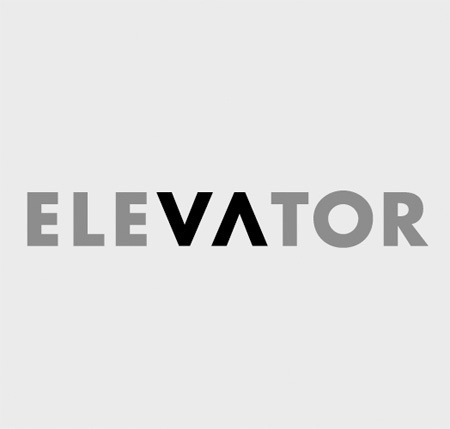 Elevator Logo design #inspiration #white #negative #design #space #black #and #logo