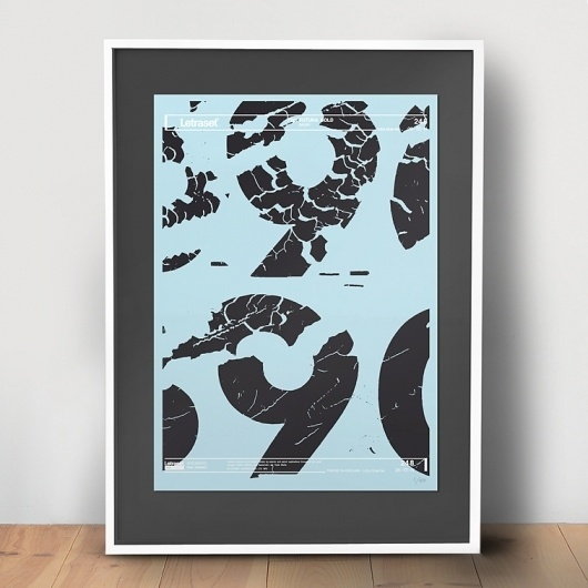 Letraset | Editions of 100 | Berg | + Letraset Instant Lettering | typetoken® #lettering #poster #letraset
