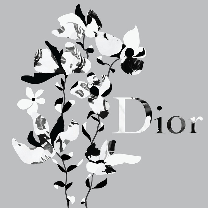 Dior Flowers illustrated by Andrei Robu www.robu.co