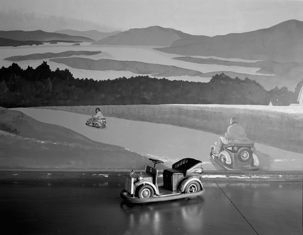 Lynne Cohen, Untitled (Little Car) #cohen #photpgraphy #b+w #lynne