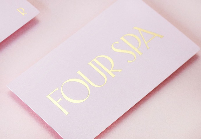 Four Spa - Mindsparkle Mag Nice People designed the branding for Four Spa – a luxury nail salon & spa located in Saudi Arabia. #logo #packaging #identity #branding #design #color #photography #graphic #design #gallery #blog #project #mindsparkle #mag #beautiful #portfolio #designer