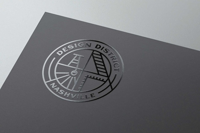 Nashville Design District Logo. #logo #badgelogo #roundlogo #branding #Design #logodesign