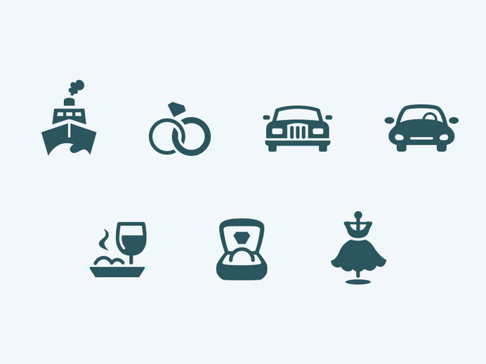 Organizing weddings #icon #symbol #picto #wedding #iconography #pictogram