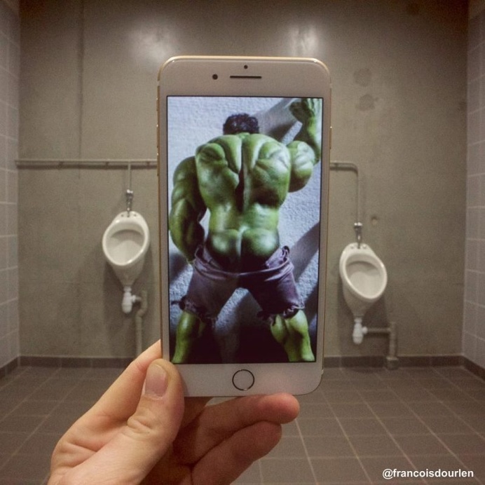 Instagram Art: François Dourlen Juxtaposes Pop Culture Characters Into Real-Life