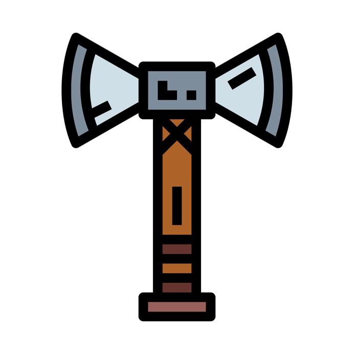 See more icon inspiration related to miscellaneous, blade, axe, battle, weapons, war and security on Flaticon.