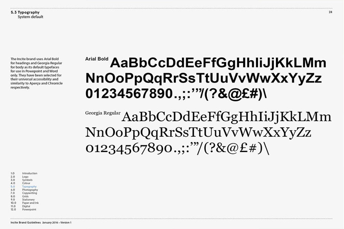 Typography - Identity Guide