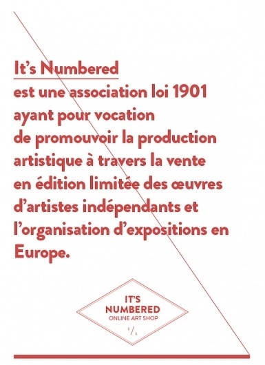 It's Numbered - Le journal #posters