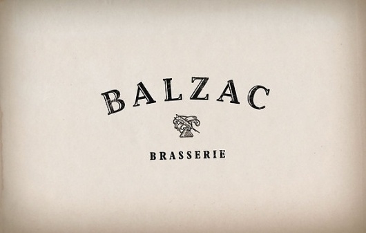 Balzac Brasserie on the Behance Network #logo #identity #branding