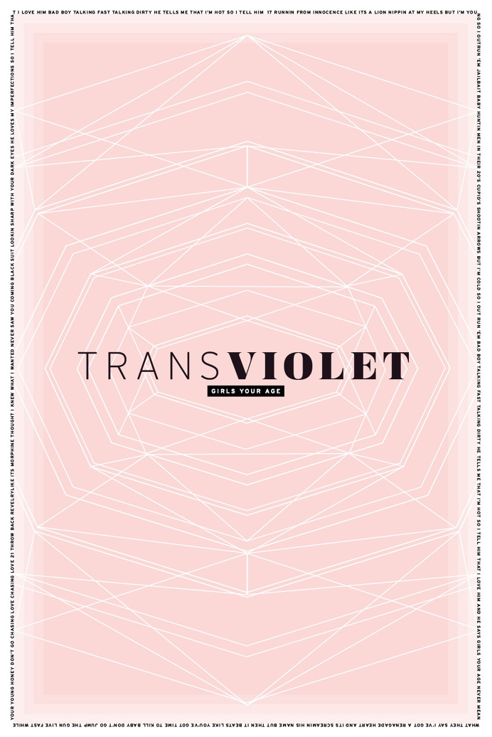Music Poster design, band poster, modern graphic design poster, graphic design, poster, pink, transviolet, music, spotify