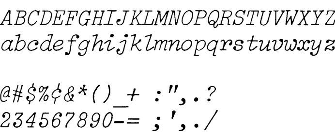[↓] The unexpected and expressive toneof the Selectric typeface, Italic 12 was a major influence in Plex Mono Italic.