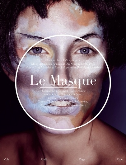 Le Masque | Volt Café | by Volt Magazine #beauty #design #graphic #volt #photography #art #fashion #layout #magazine #typography