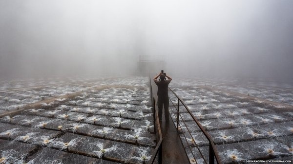 Man taking photographs at a power plant #photography
