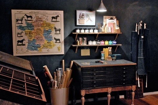 Google Reader (316) #ink #print #workshop #screen #printing #studio #workspace #organized