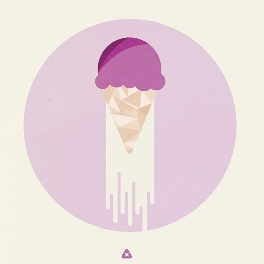 Flickr: Your Photostream #micahburger #cream #illustration #melting #summer #ice