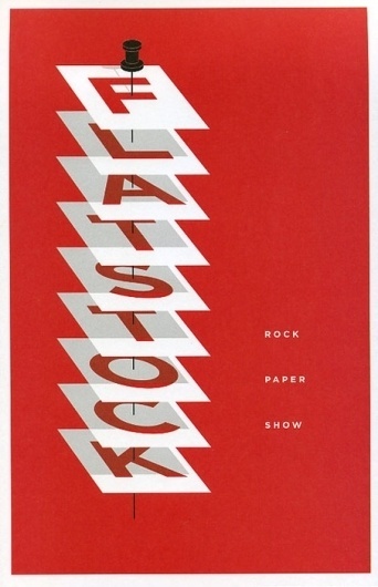 Rock Paper Show via grainedit.com - Designers Go To Heaven #design #edit #grain #show #poster