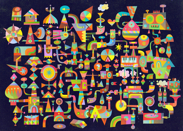 2012 : The World of C86 | Matt Lyon #illustration #color #shapes