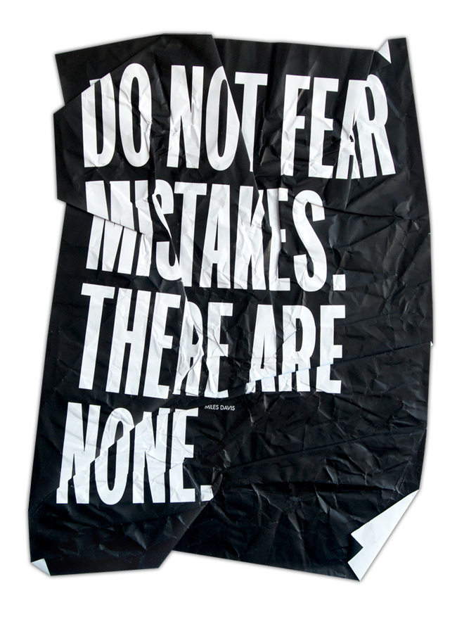 #paper #poster #crumple #typography