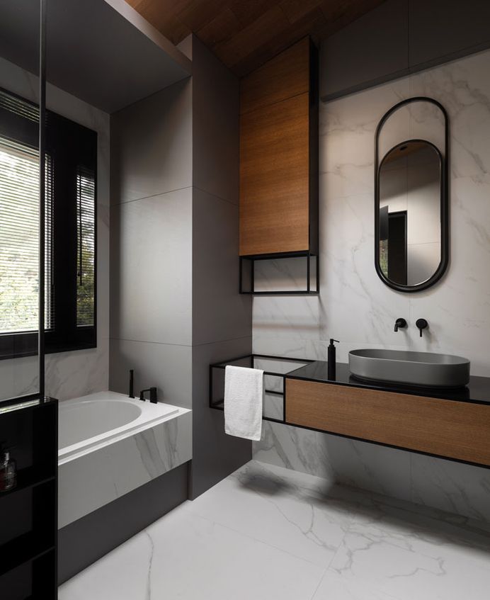 Luxury Ukrainian Villa by Studio Denrakaev - InteriorZine #bath #interior #decor