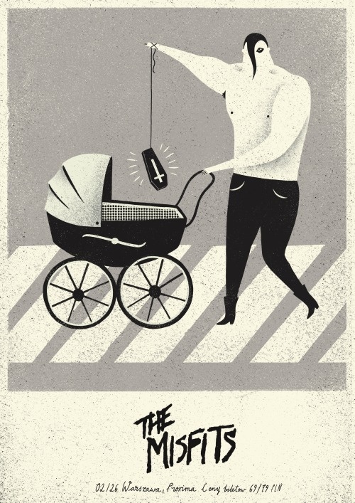 gigposters | vol. 2 on Behance #gig #misfits #the #illustration #poster #music #concert