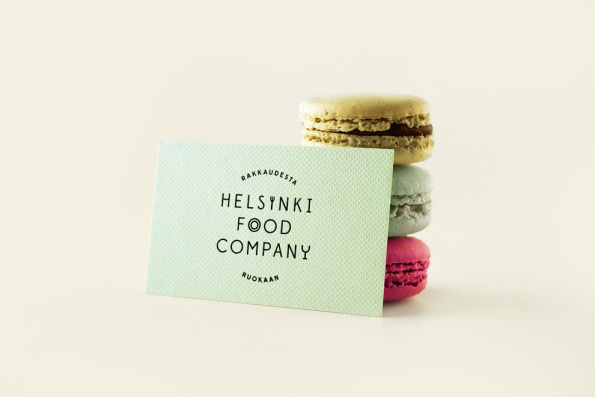 Helsinki FoodÂ Company #stamp #branding #culinary #print #design #pastel #brand #identity #stationery #logo #typography