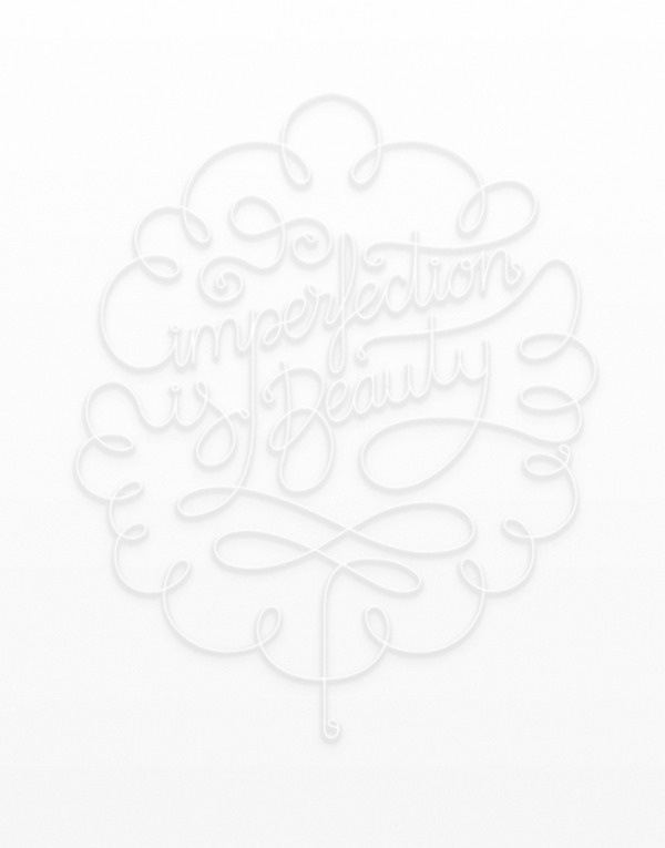 Imperfection is beauty #lettering