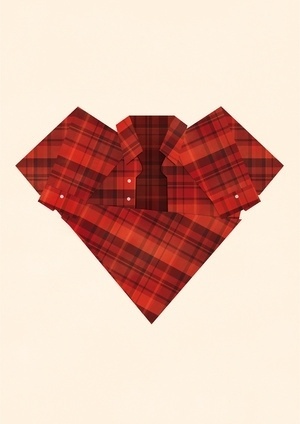 I heart plaid | Society6 #heart #print #plaid #poster #art