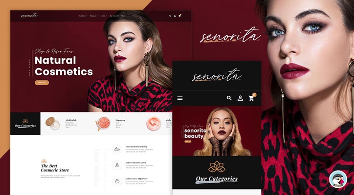 #Senorita - #Beauty & #Cosmetics – #Prestashop #Responsive #Theme | #TemplateTrip #eCommerce #Website #Design #Template
