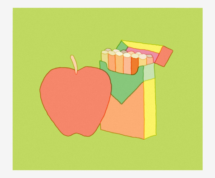 Joy Opposites - Trademark™ #green #illustration #apple #ziggy