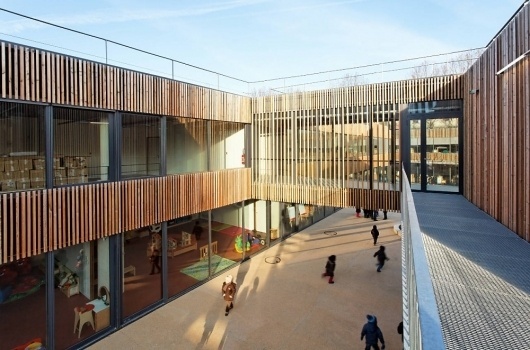 Architecture Photography: School Center Lucie Aubrac / Dietmar Feichtinger Architectes School Center Lucie Aubrac / Dietmar Feichtinger Architectes â€ #architecture