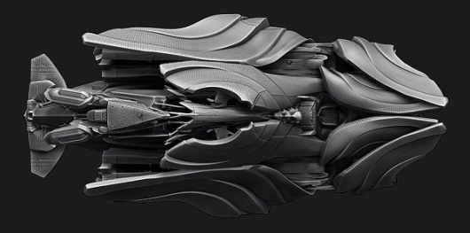 The Moth Starship on the Behance Network #moth #starship