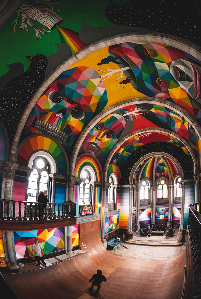 #mural #roof #streetart #skate