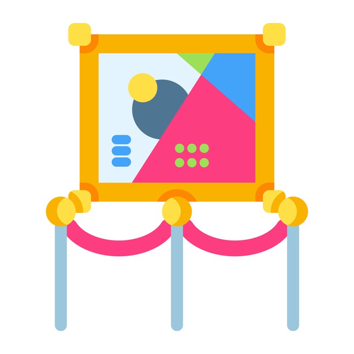 See more icon inspiration related to museum, portrait, art and design, exhibition, canvas, gallery, frame, frames and painting on Flaticon.