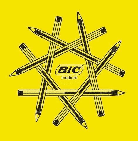FFFFOUND! | but does it float #logo #yellow #pen #branding