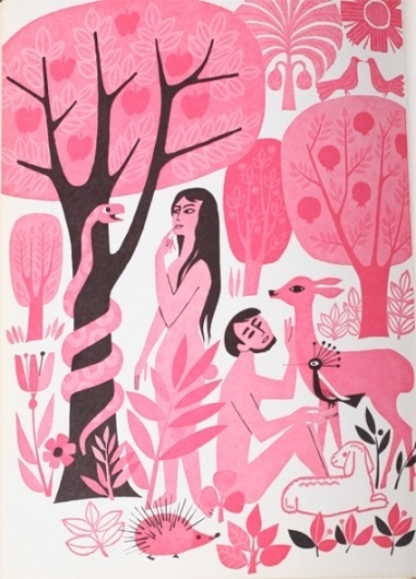 Javier Garcia #modern #pink #illustration #mid #vintage #century