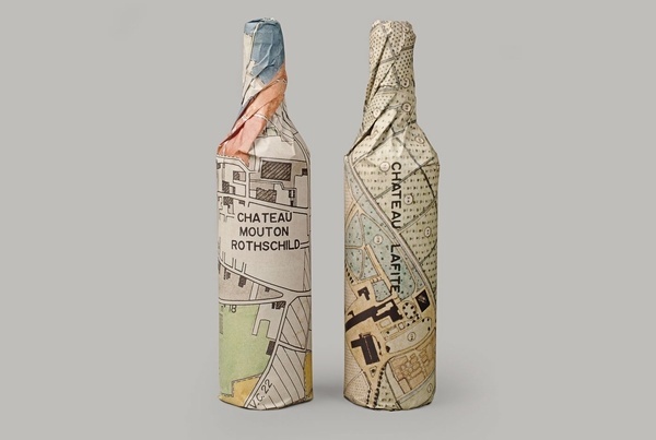 Brand #packaging #wine #map #bottle
