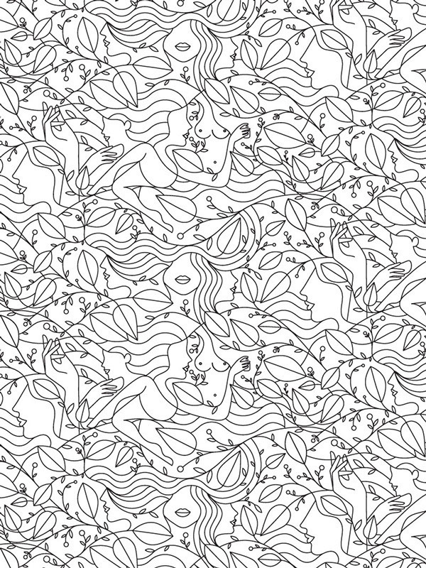 Artwork by Jonathan Calugi #line #pattern #art