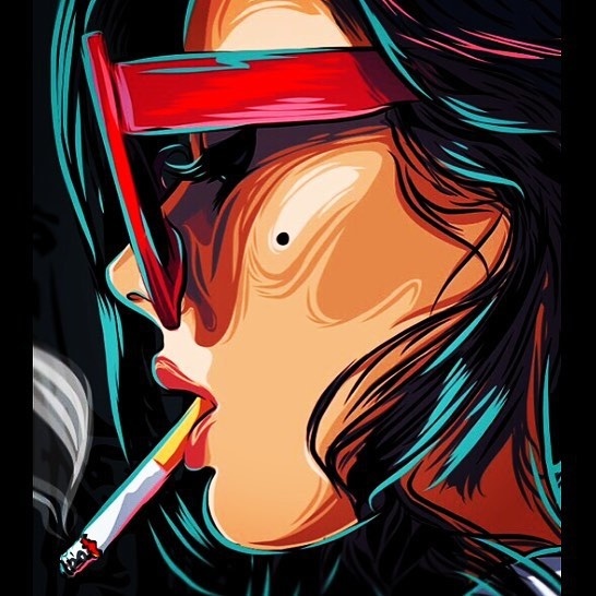 Outrun Inspired graphic
