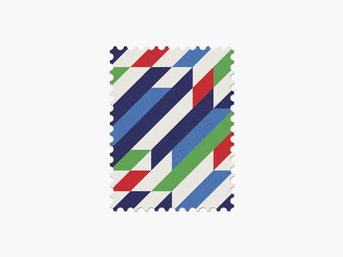 Italy #stamp #graphic #maan #geometric #illustration #minimal #2014 #worldcup #brazil