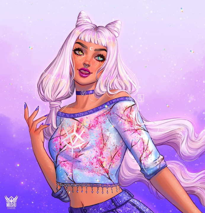 Redraw of my o'c Asiris by isisvart