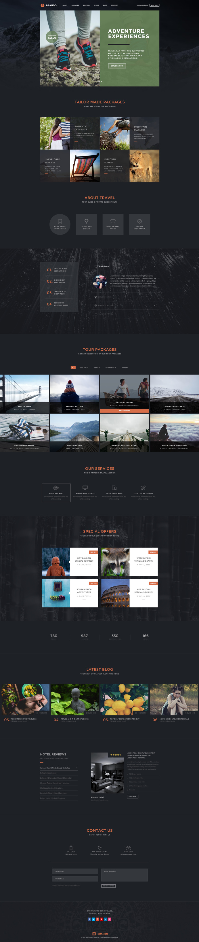 Brando #Responsive & #Multipurpose #OnePage #Template For #Travel by #ThemeZaa http://goo.gl/VGP5GC