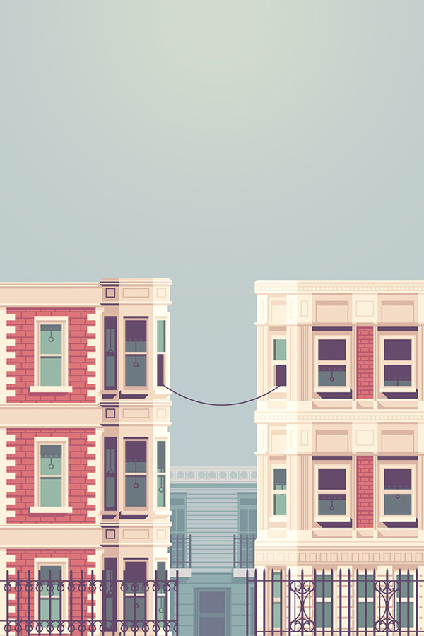 La Telephone #illustration #buildings