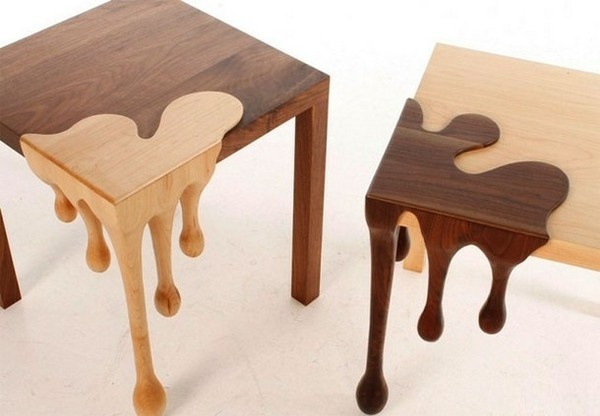 Amazing chocolate art funiture two fusion tables