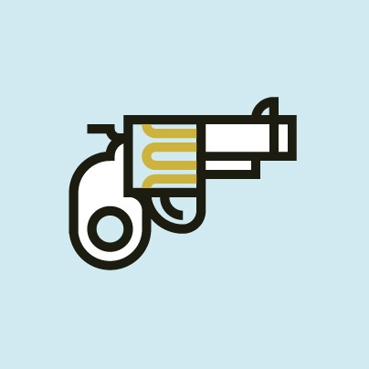 Gun #blue #dead #gun #pictogram #sins