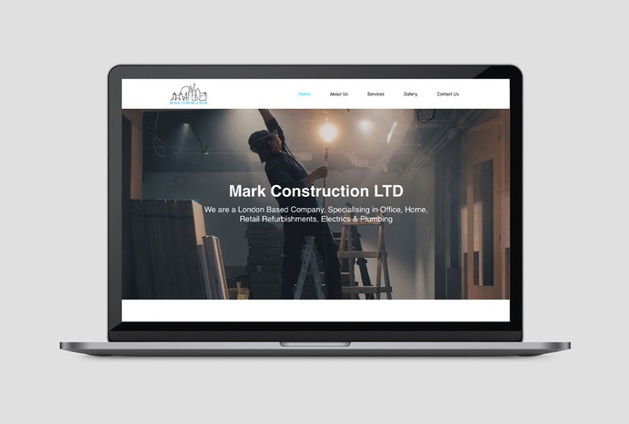 Mark Construction LTD Website Design – Deivid Cole